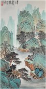 何虎雏《拨翠五云中》：青绿山水间的诗意栖居